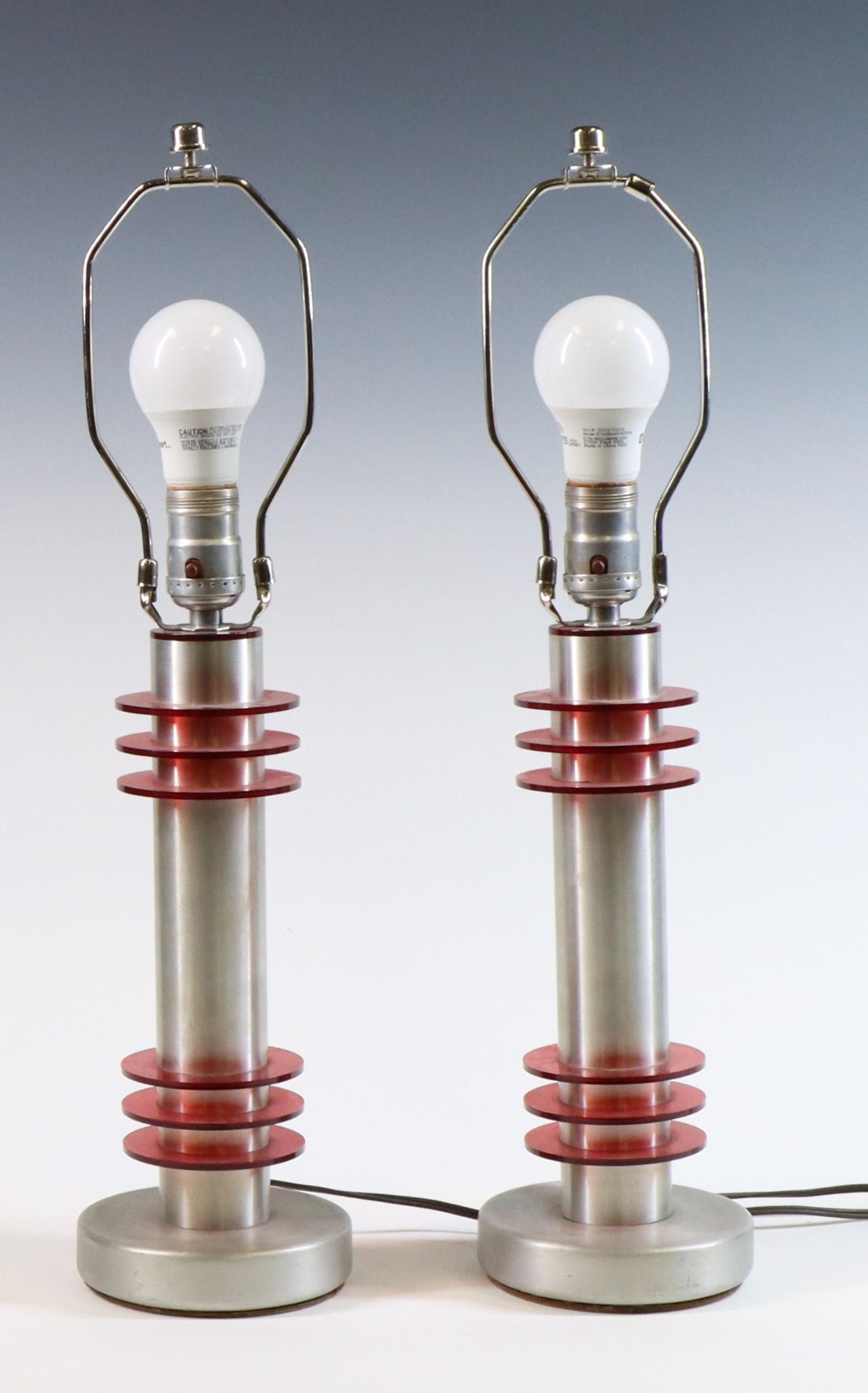 Art Deco Machine Age Table Lamps (1 of 7)