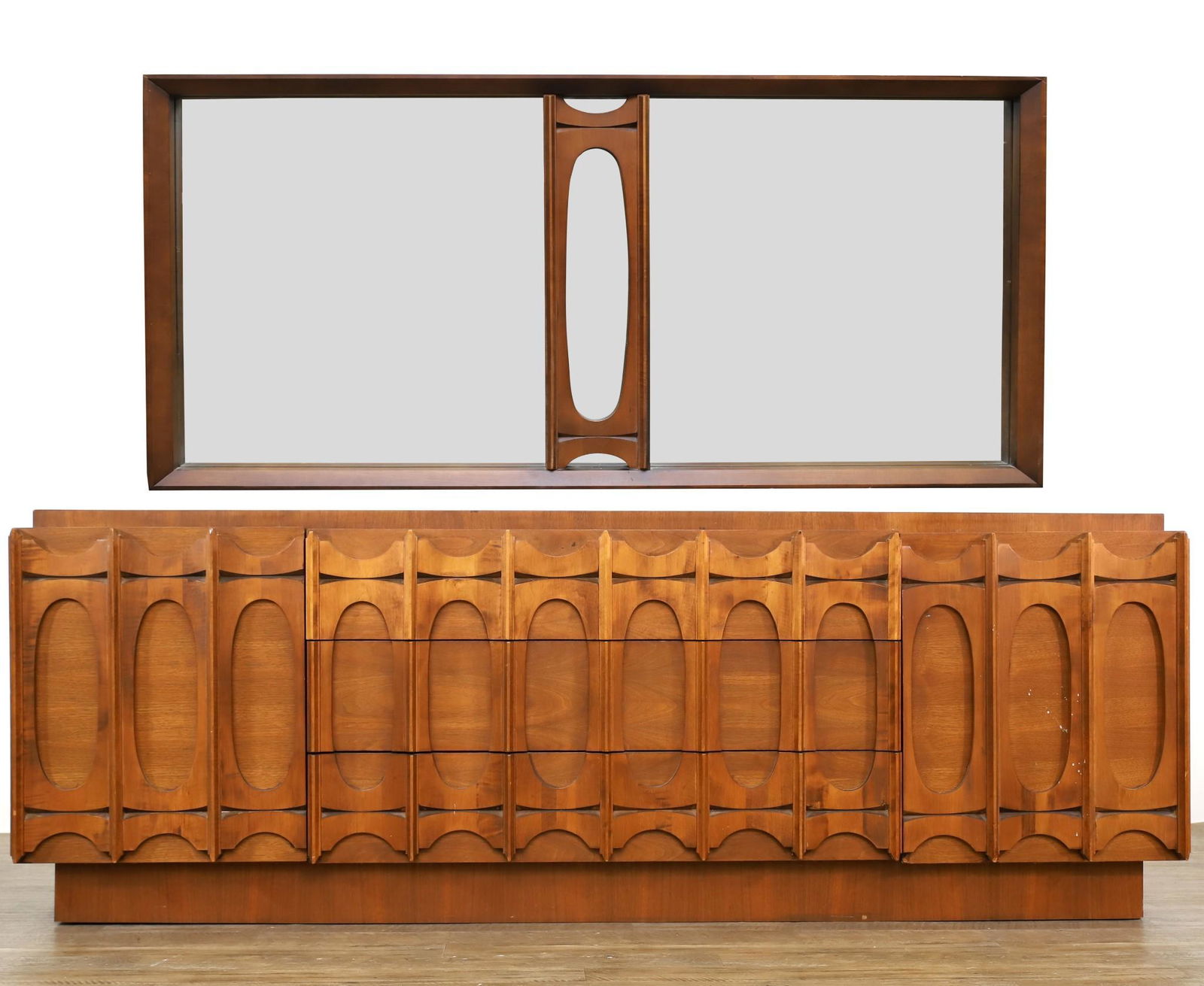 Tobago Brutalist Mid-Century Modern Dresser and Mirror (1 of 20)