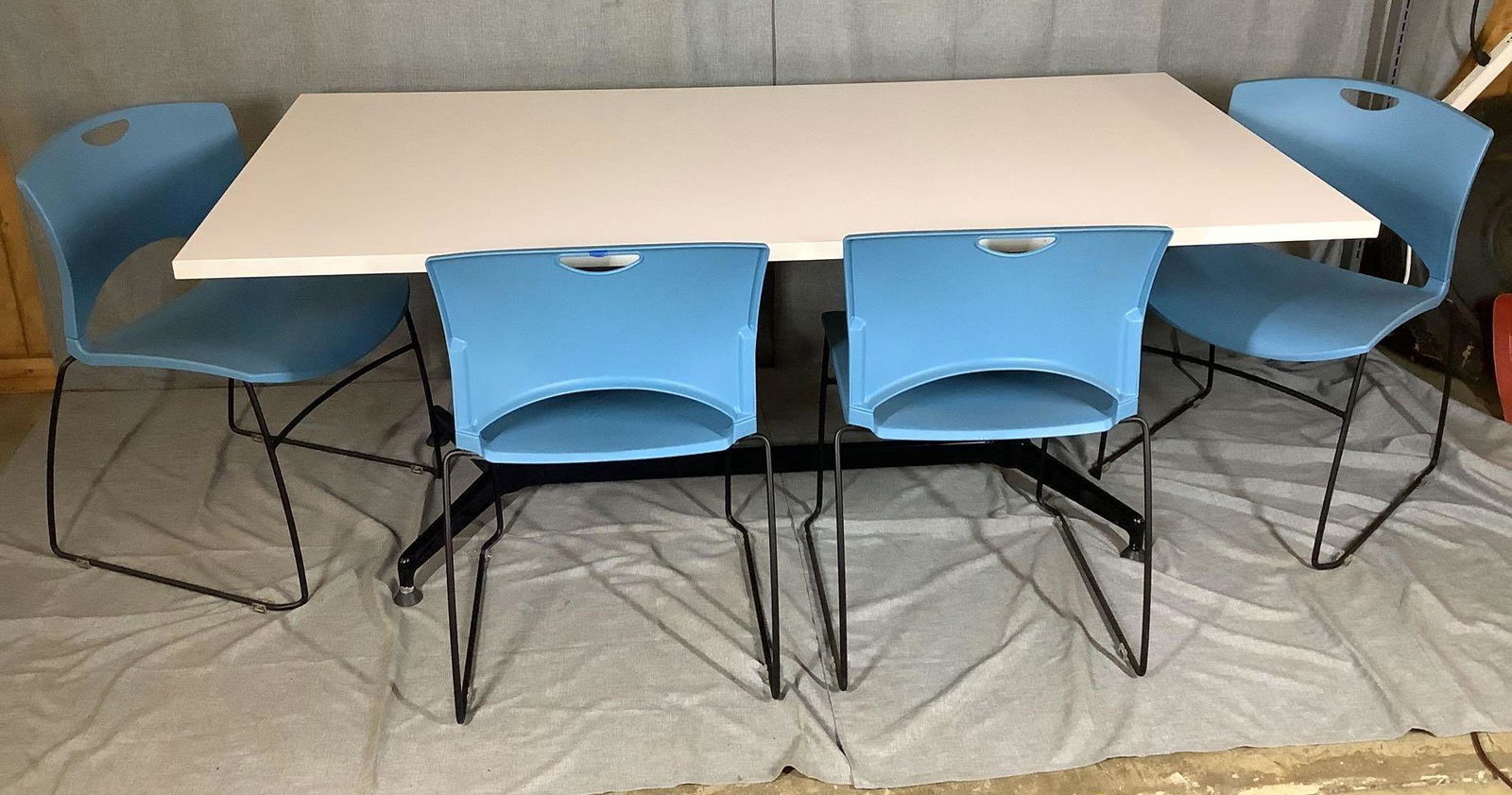 Knoll Table and Side Chairs (1 of 11)