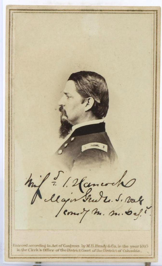 Autographed CDV of General Winfield Scott Hancock (1 of 7)