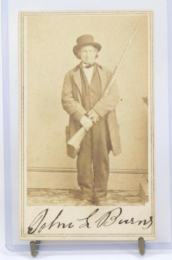 Autographed CDV of John Burns-Gettysburg (1 of 6)
