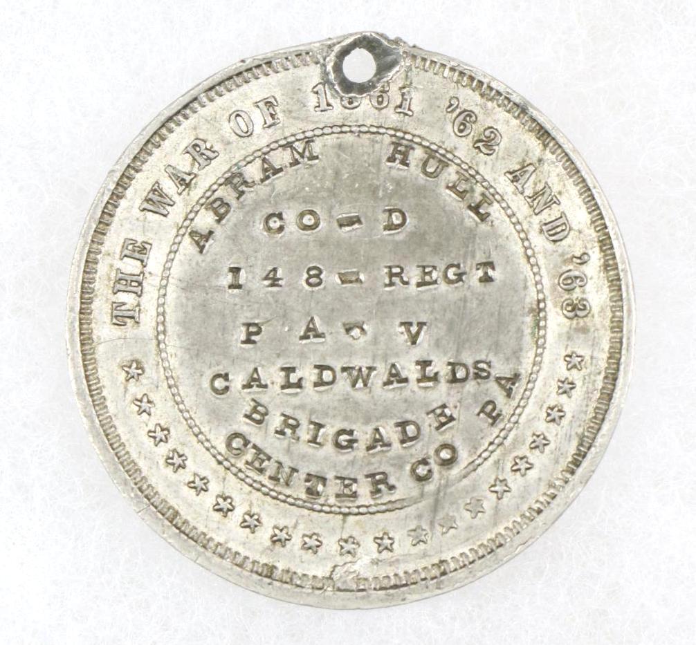 Civil War Pewter Identification Disc-148th Pennsylvania Infantry-KIA (1 of 2)