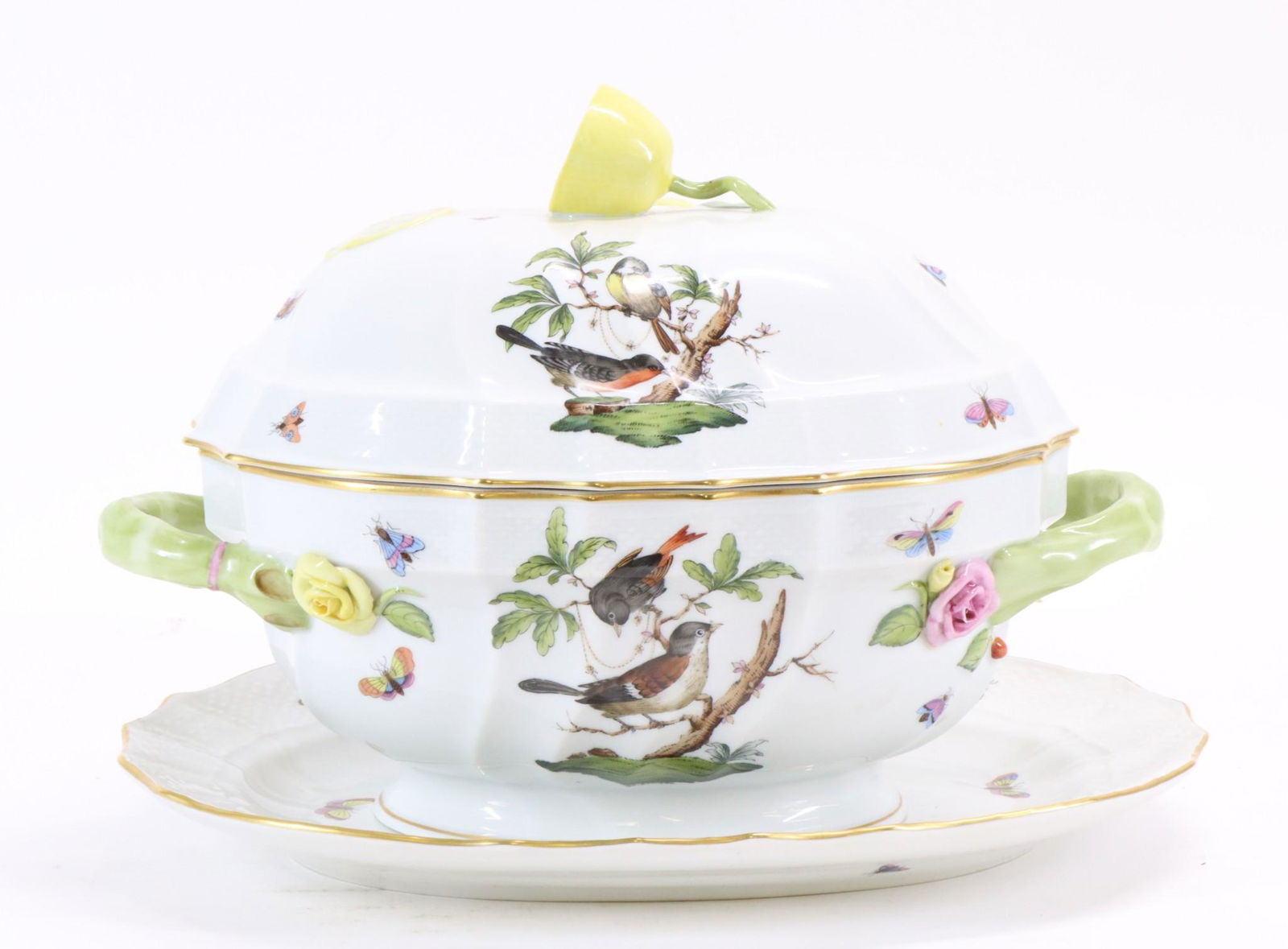 Herend "Rothschild Bird" Porcelain Tureen (1 of 8)