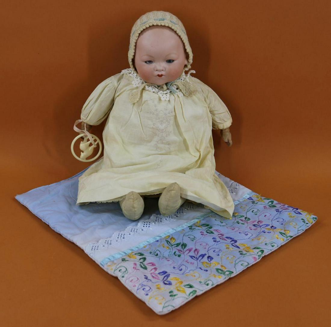 GERMAN BISQUE HEAD BABY DOLL(S). (1 of 12)