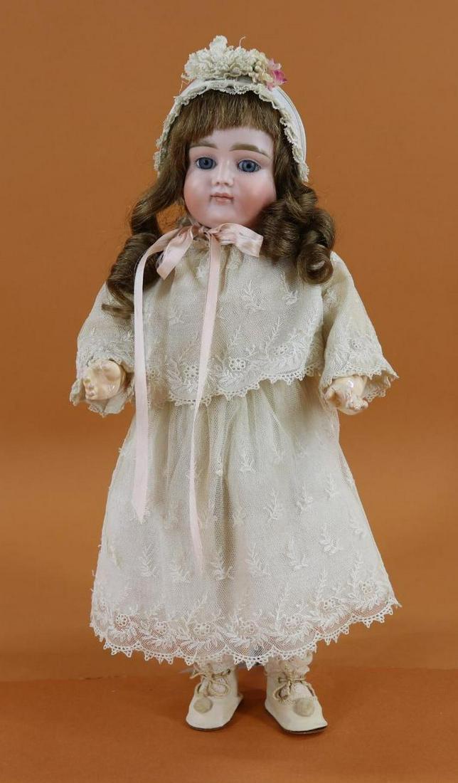 GERMAN BISQUE HEAD CHARACTER DOLL. (1 of 11)