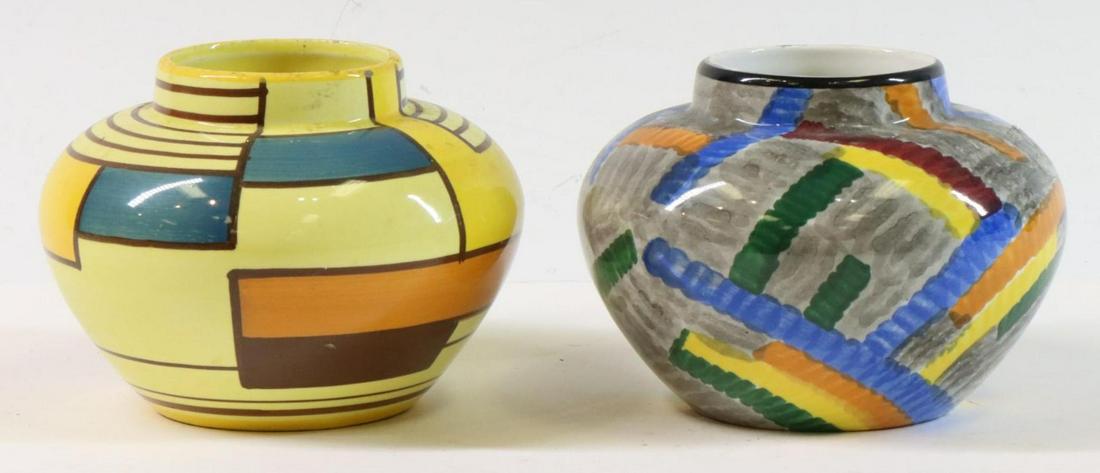 German Handpainted Earthenware Jars (1 of 6)