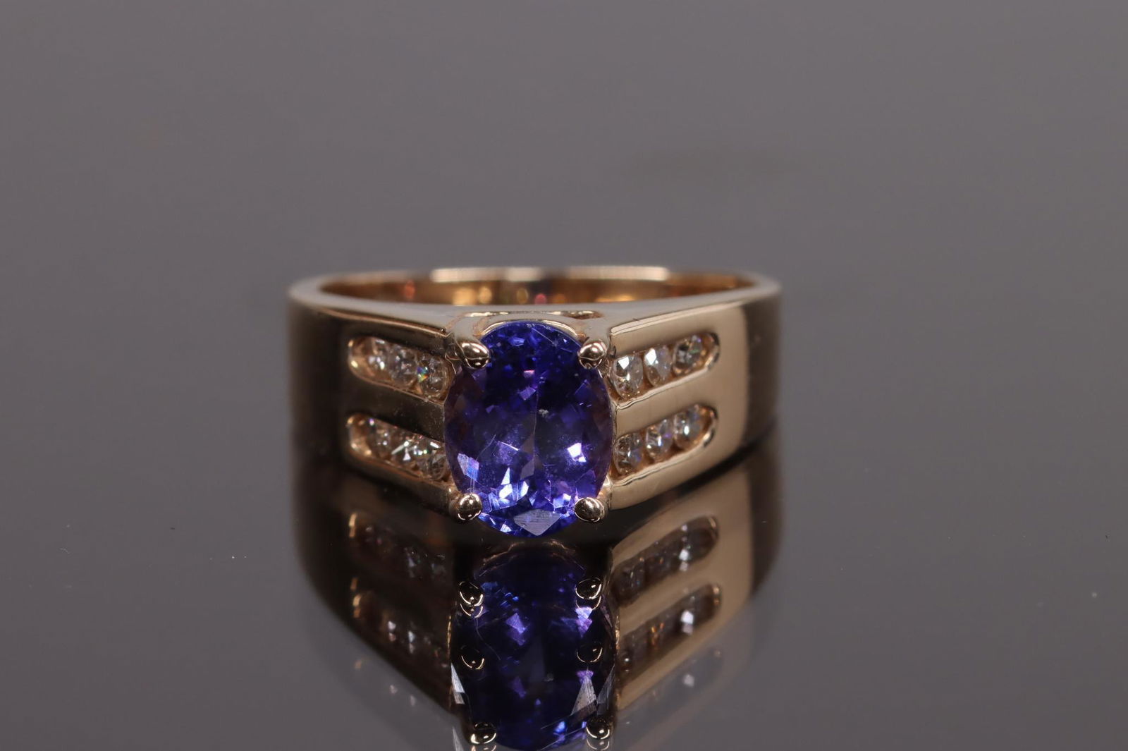 Le Vian 14KY Gold Tanzanite and Diamond Ring (1 of 6)