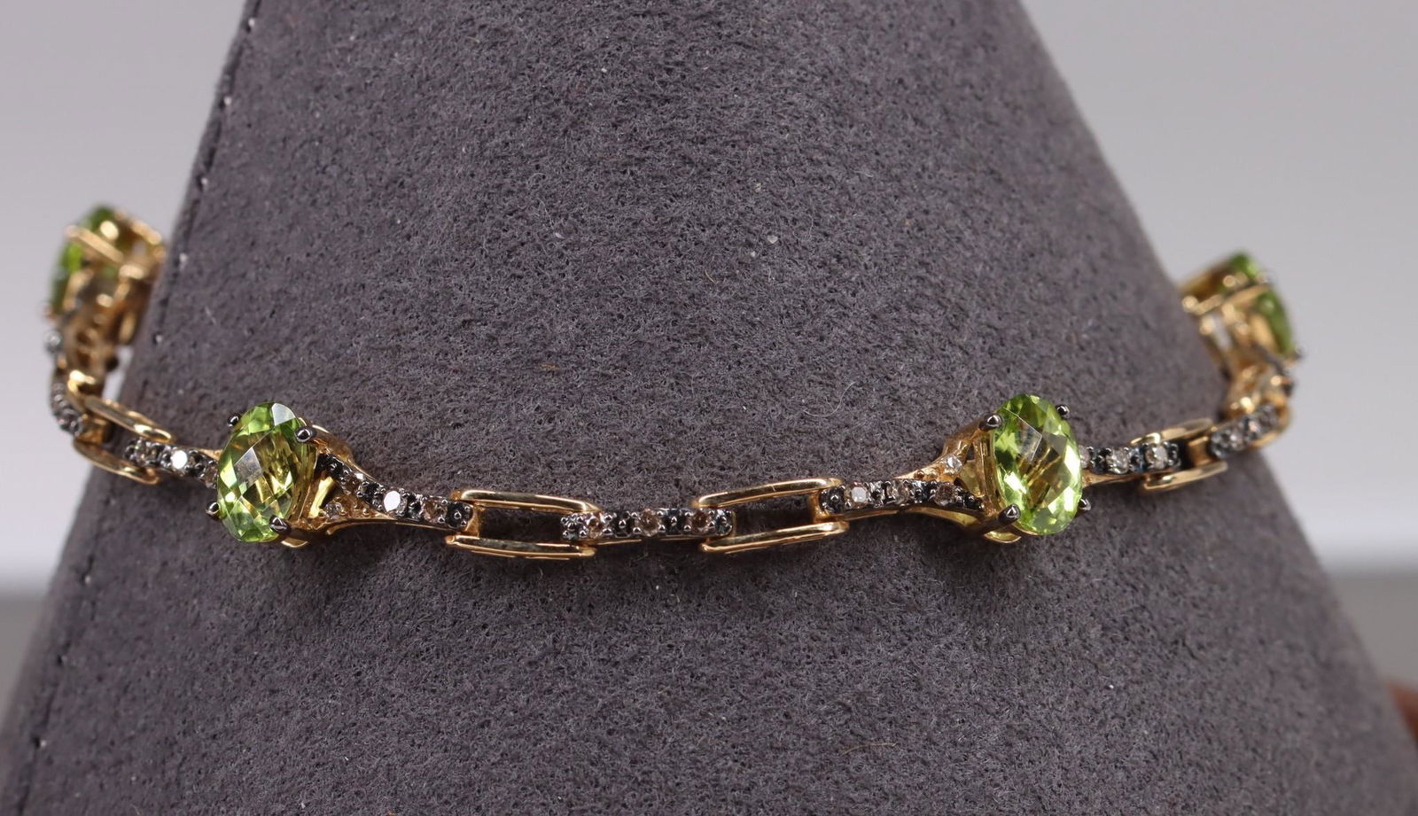Le Vian 14KY Gold Peridot, Diamond Bracelet (1 of 5)