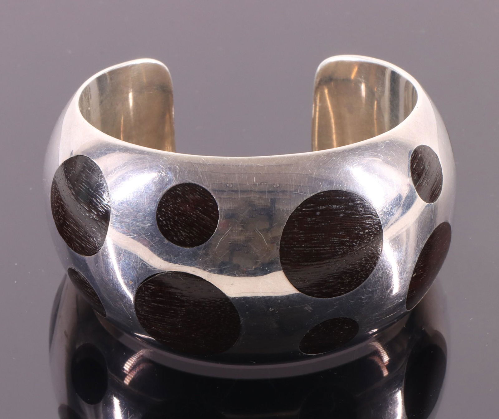 Spratling Sterling Silver Ebony Bracelet (1 of 4)