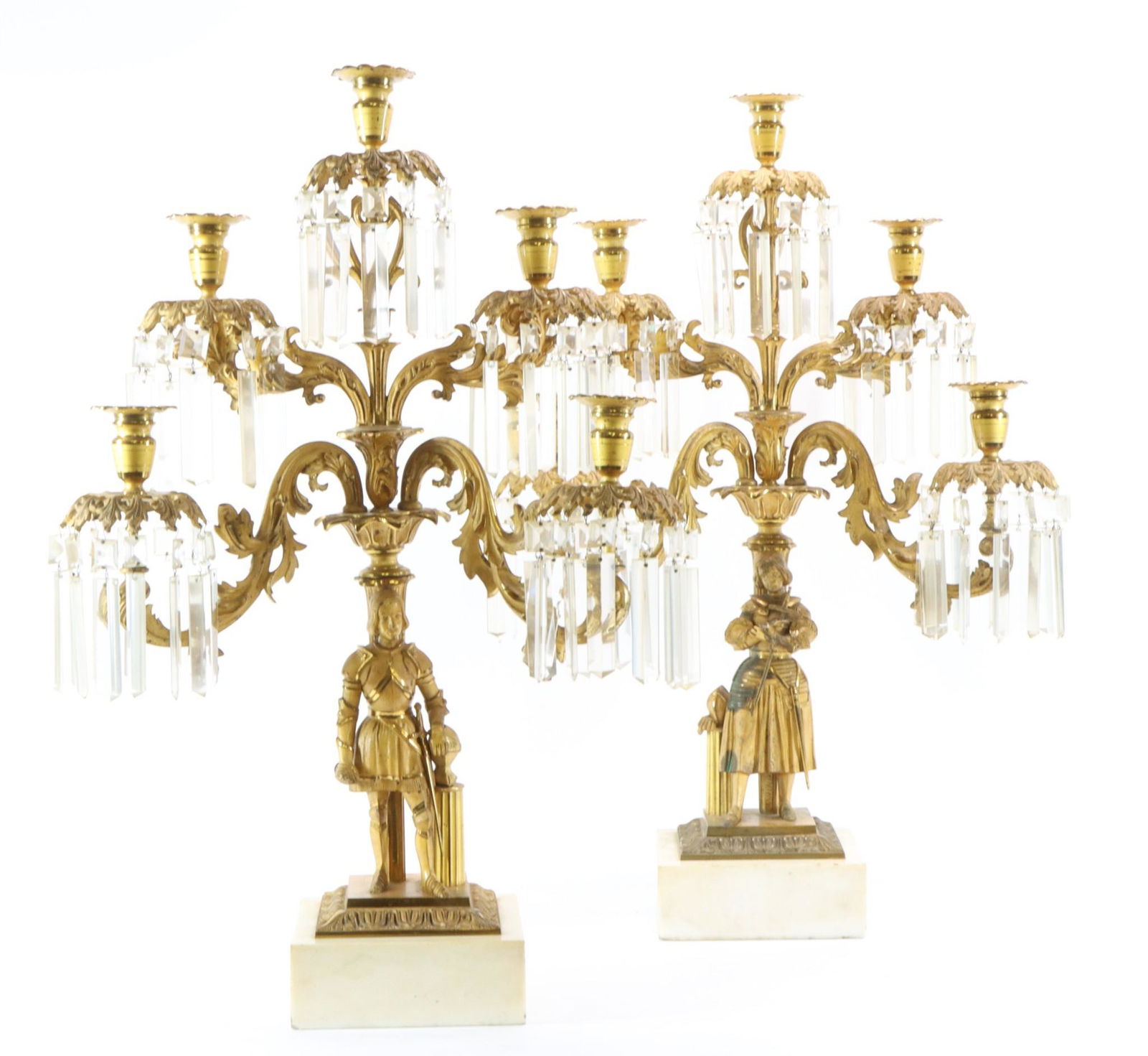 Joan of Arc Gilt Bronze Girandoles (1 of 11)