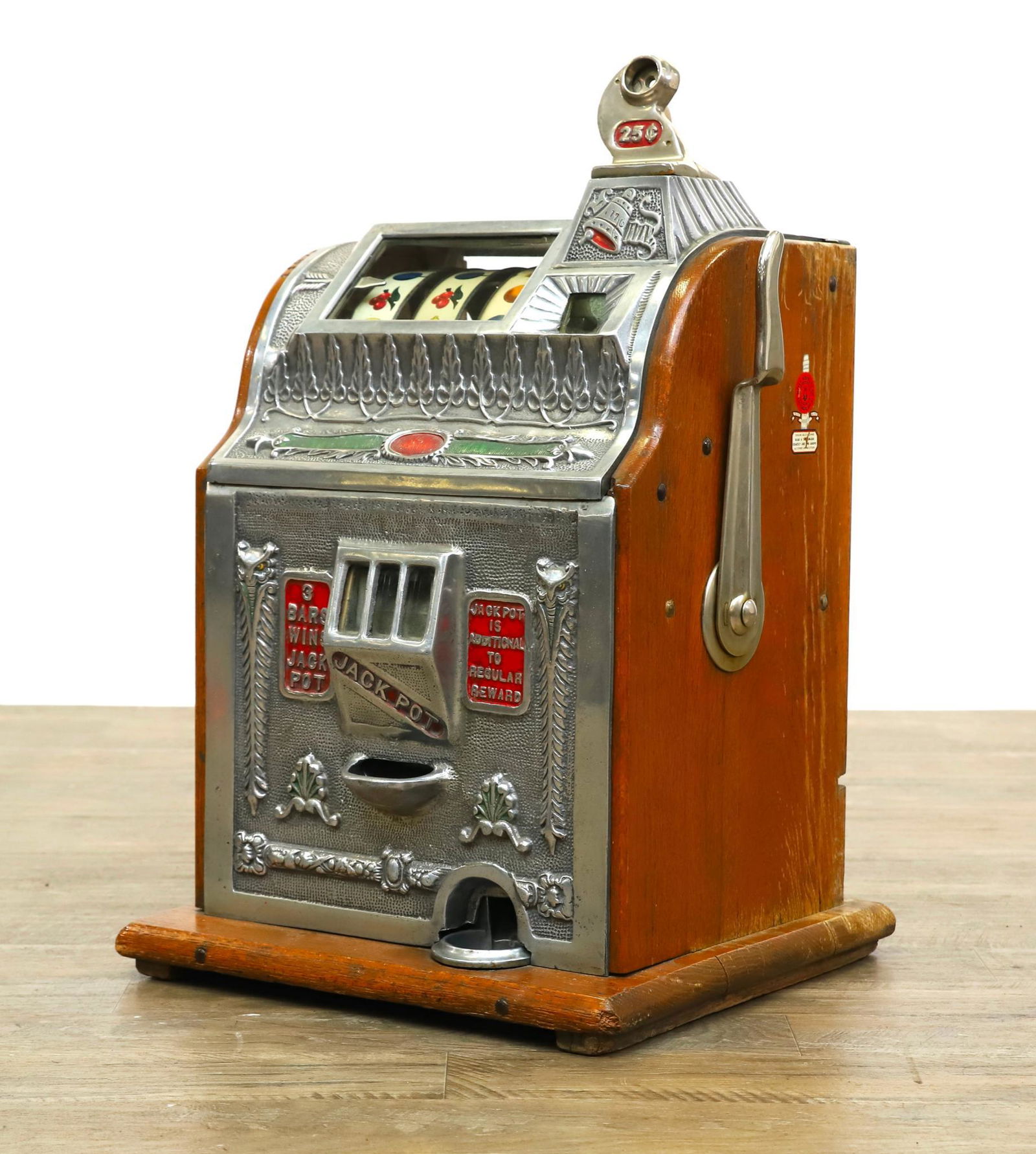 25 Cent Mills Gooseneck Jackpot Slot Machine (1 of 12)