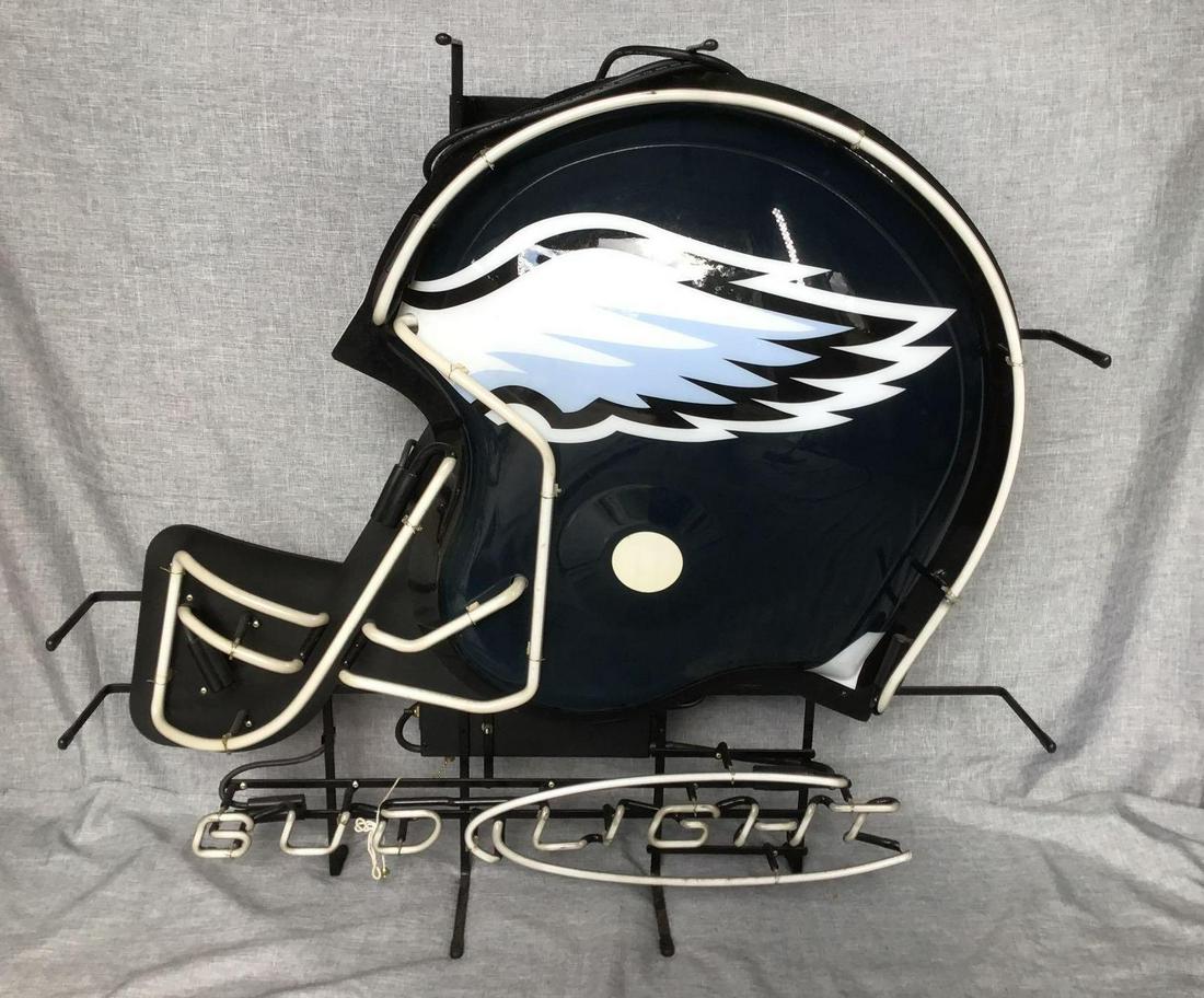 Bud Light Eagles Helmet Neon Sign (1 of 6)