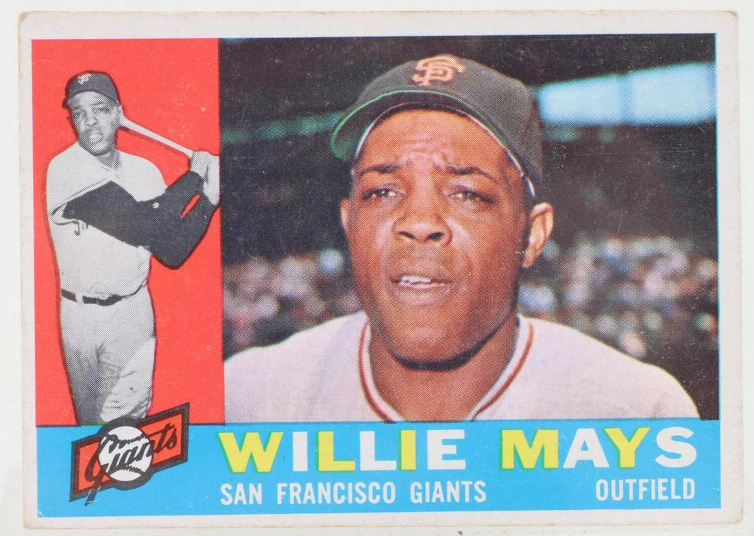1960 Topps Willie Mays Baseball Card (1 of 2)