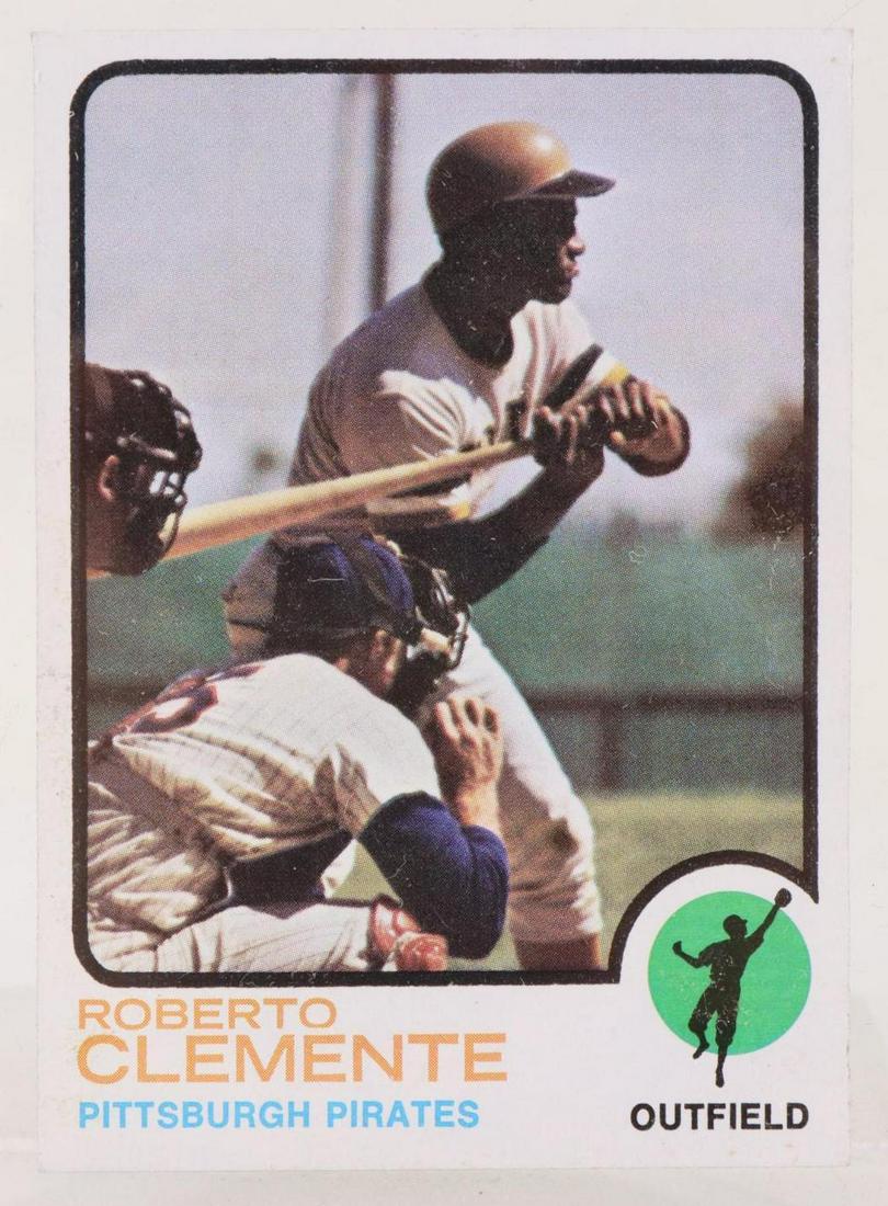 1973 Topps Roberto Clemente Baseball Card (1 of 2)