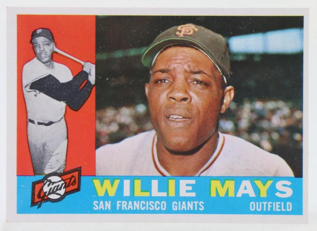 1960 Topps Willie Mays Baseball Card (1 of 2)
