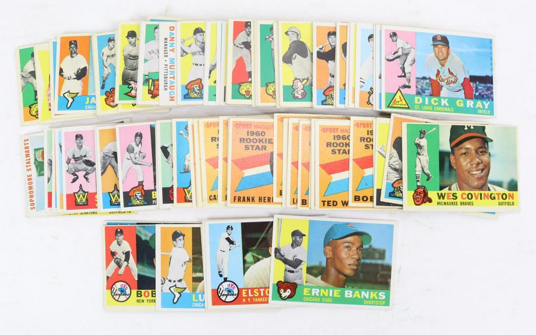(118) 1960 Topps Baseball Cards (1 of 7)