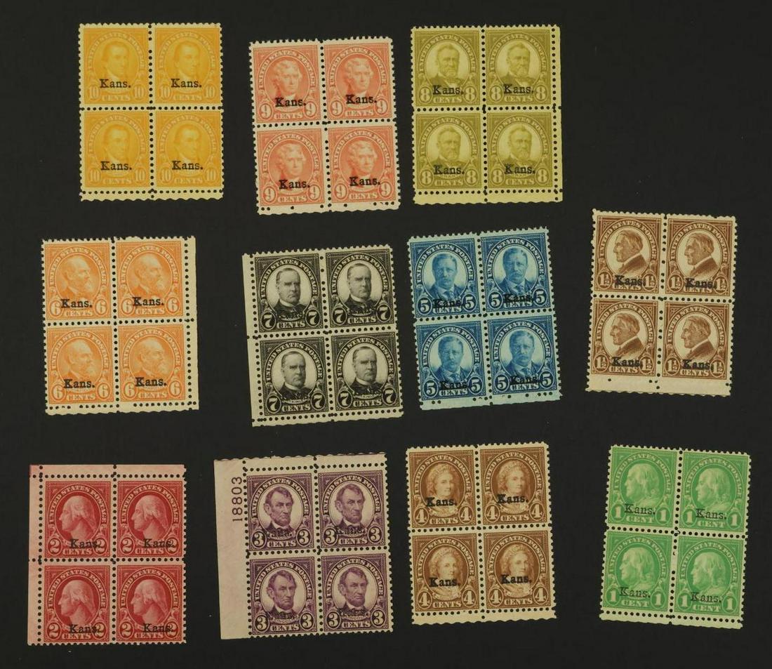 US Stamps #658-#668 (1 of 7)