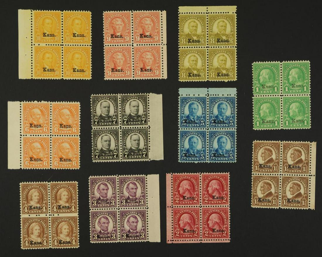 US Stamps #658-#668 (1 of 9)