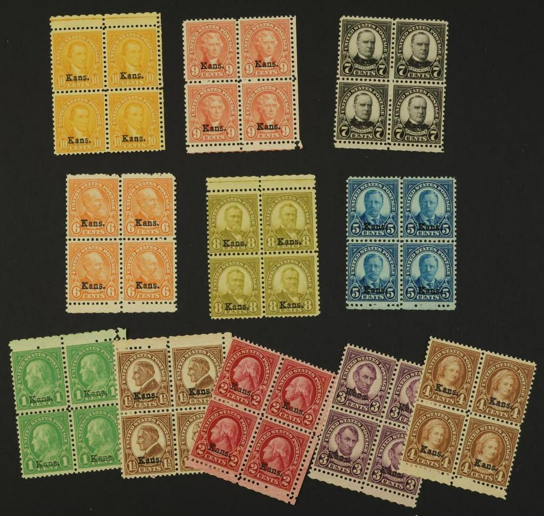 US Stamps #658-#668 (1 of 7)