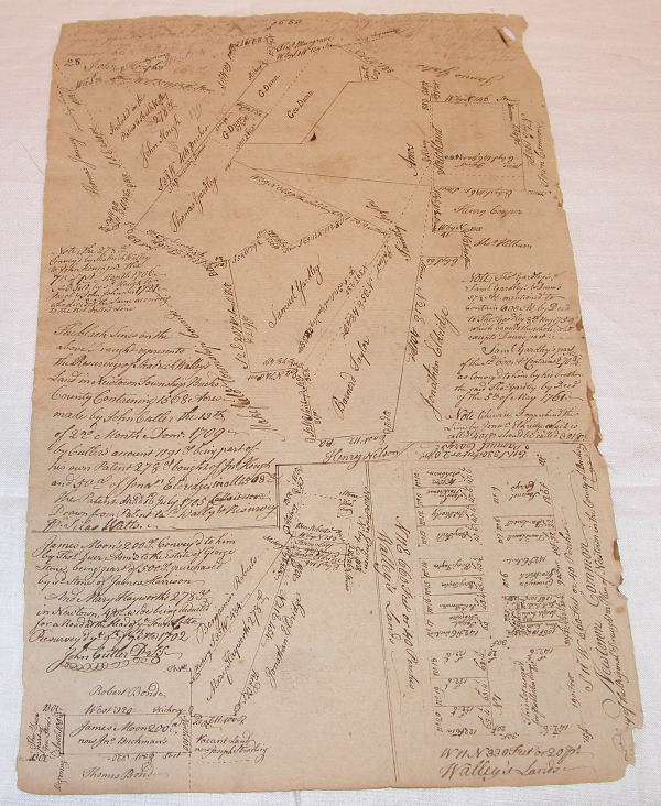 11 18th Century Bucks County Land Documents.