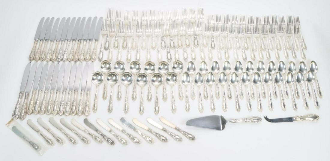 Towle "King Richard" Sterling Silver Flatware Service for 12 with Extras (1 of 13)