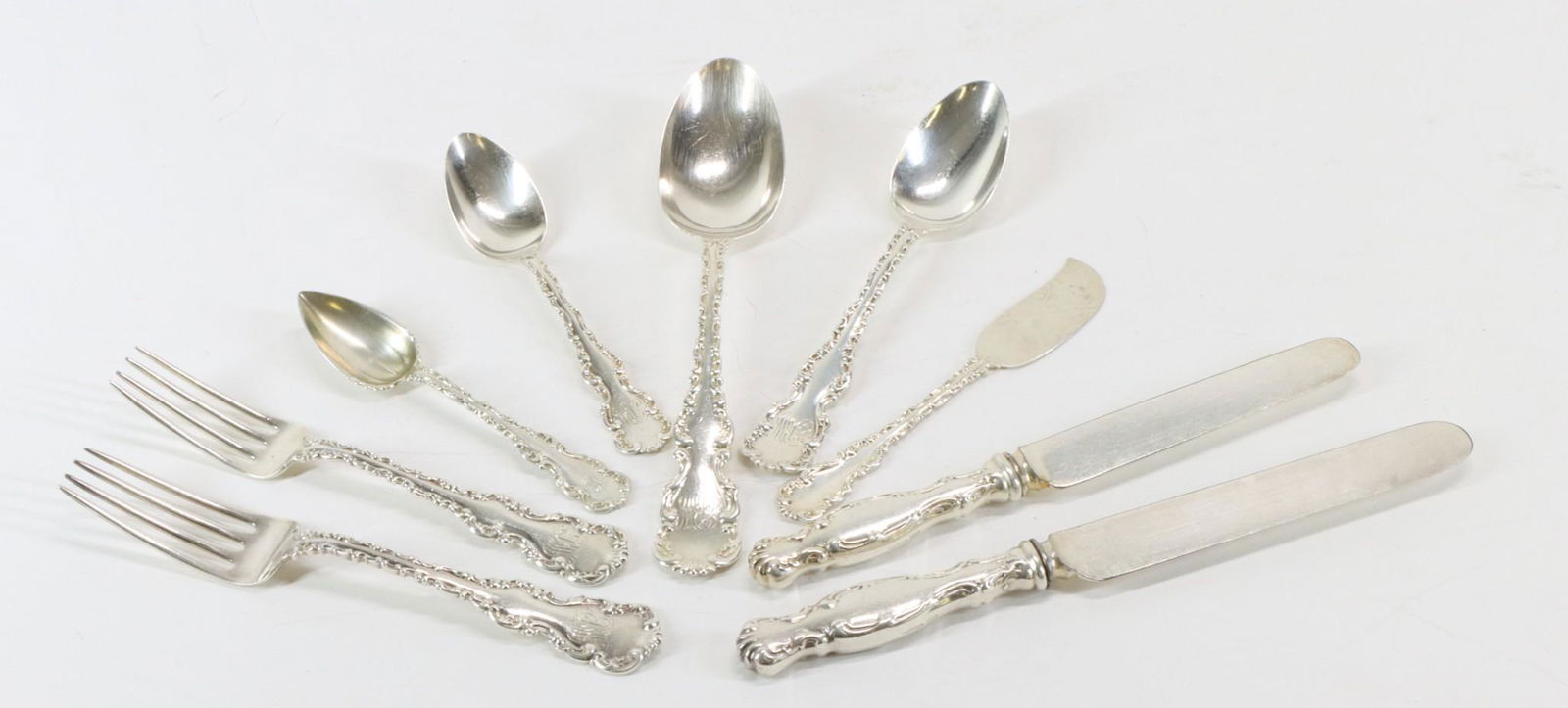 Whiting "Louis XV" Sterling Silver Flatware Service for 12 (1 of 12)