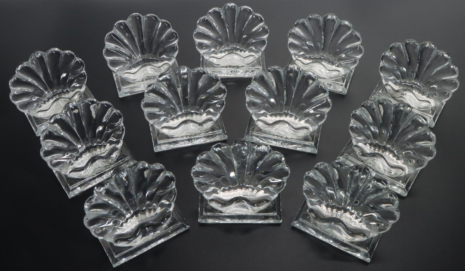 Baccarat Crystal Bambous Shell Place Card Holder (1 of 5)
