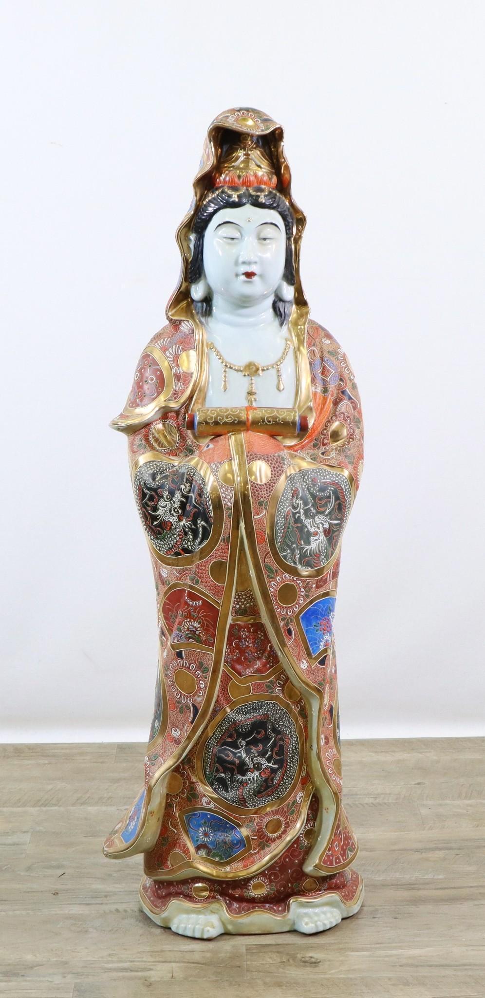 Japanese Kutani Guanyin Figure (1 of 9)