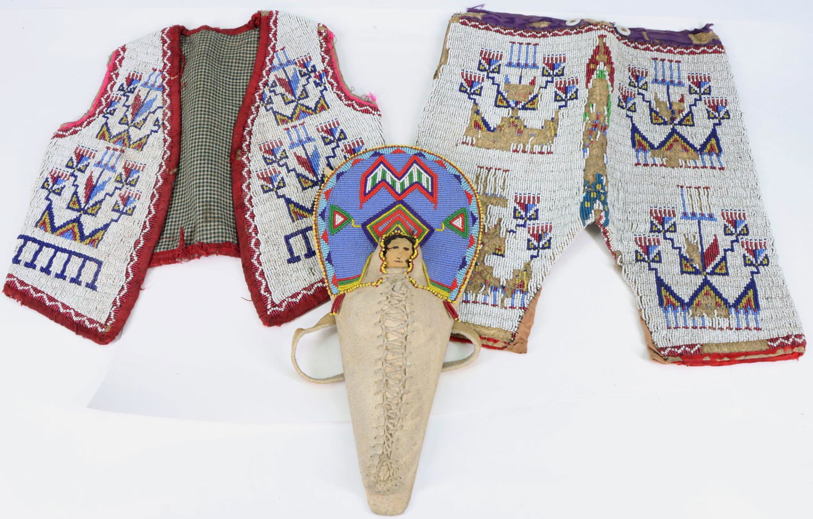 Northern Plains Native American Child's Pants and Vest (1 of 20)