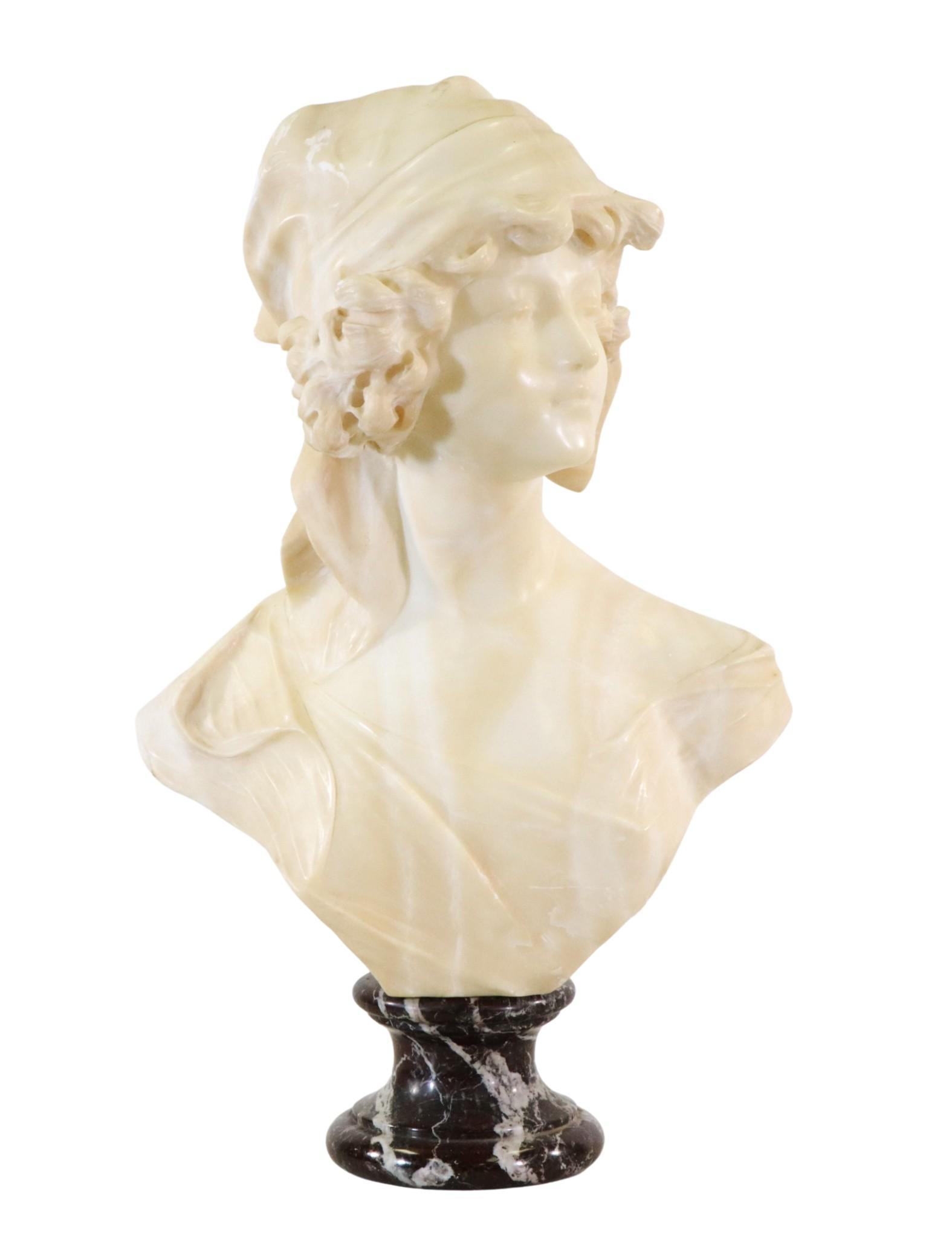 Alabaster Bust of a Young Woman (1 of 10)