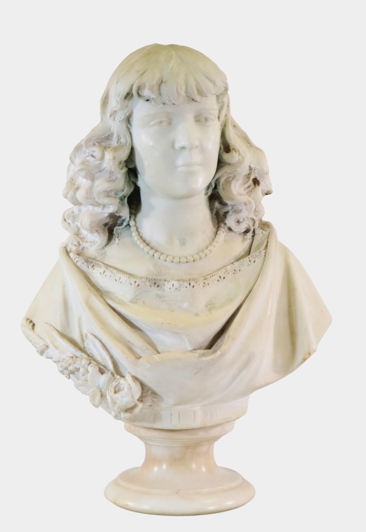 Alabaster Bust After Romanelli (1 of 8)