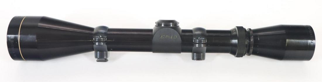 Leupold Rifle Scope: Vari X-II 3-9 with Duo-plex reticle and clear optics and Leupold style rings. Removed from prior lot. Good condition.