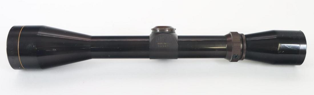 Leupold Rifle Scope: Vari-X II, 3-9 with Duo-plex reticle and clear optics, body shows average handling with minor scratches. Removed from prior lot. Good condition.