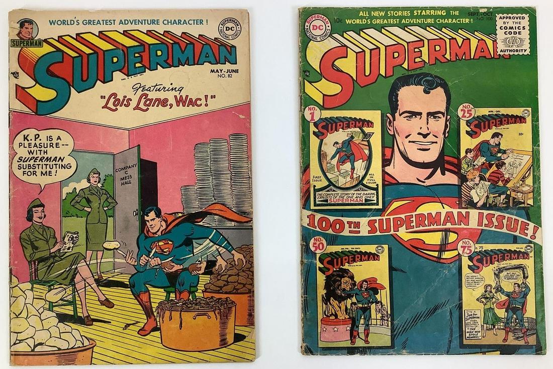 Golden Age Superman #82 and #100 (1 of 7)