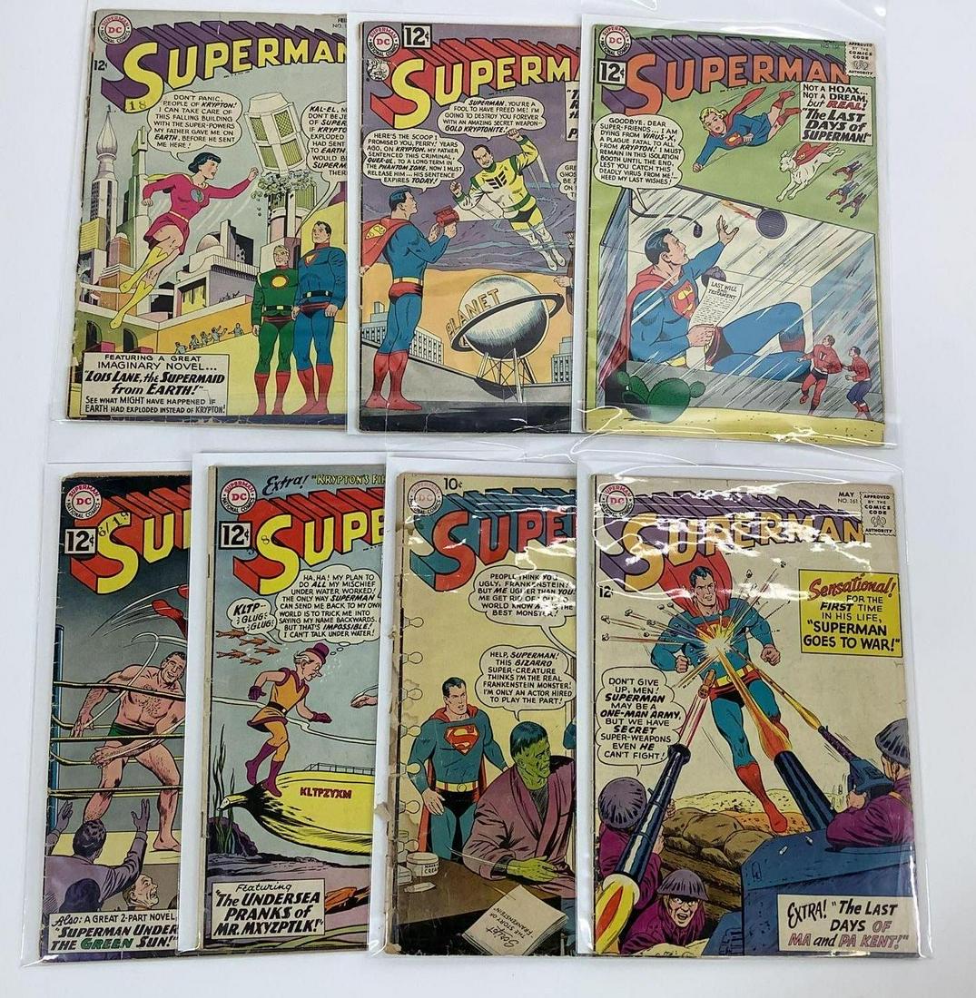 Silver Age Superman Comic Books (1 of 8)