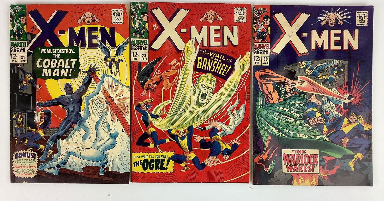 X-Men #28, #30 and #31 Comic Books (1 of 10)