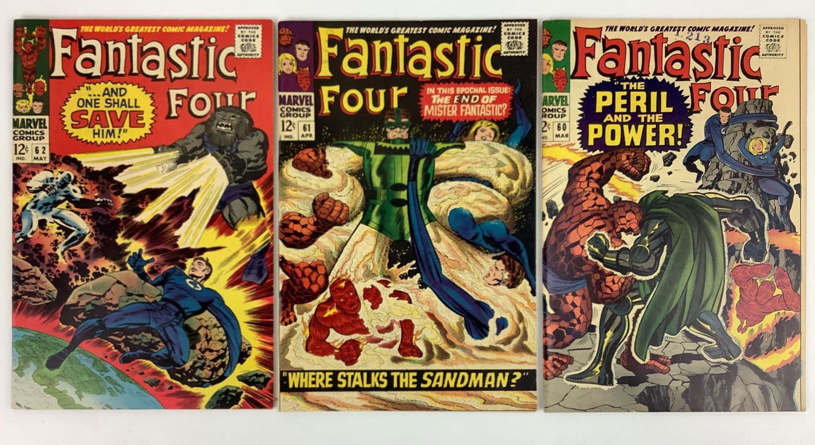 Fantastic Four #60, #61 and #62 Comic Books (1 of 10)