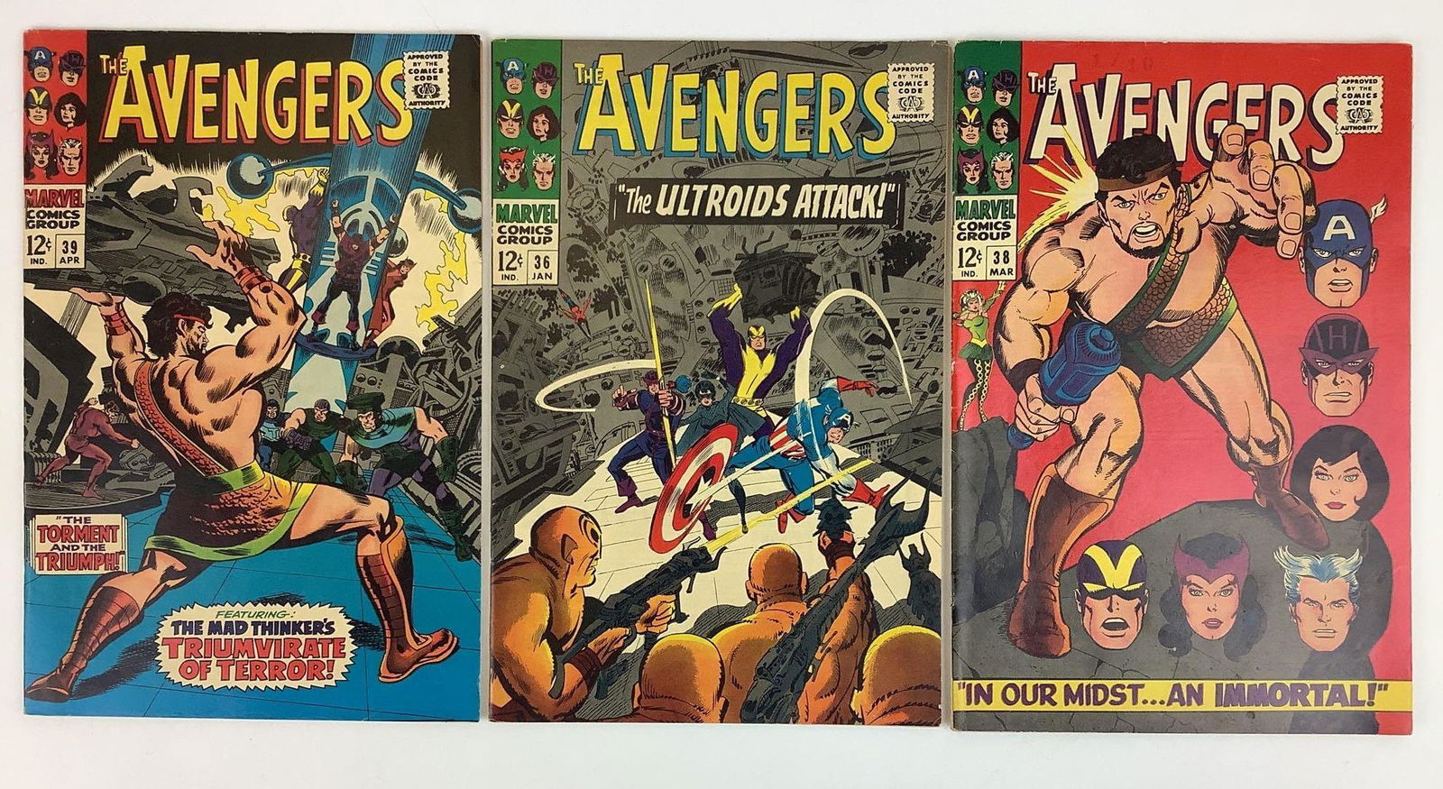 The Avengers #36, #38 and #39 (1 of 10)