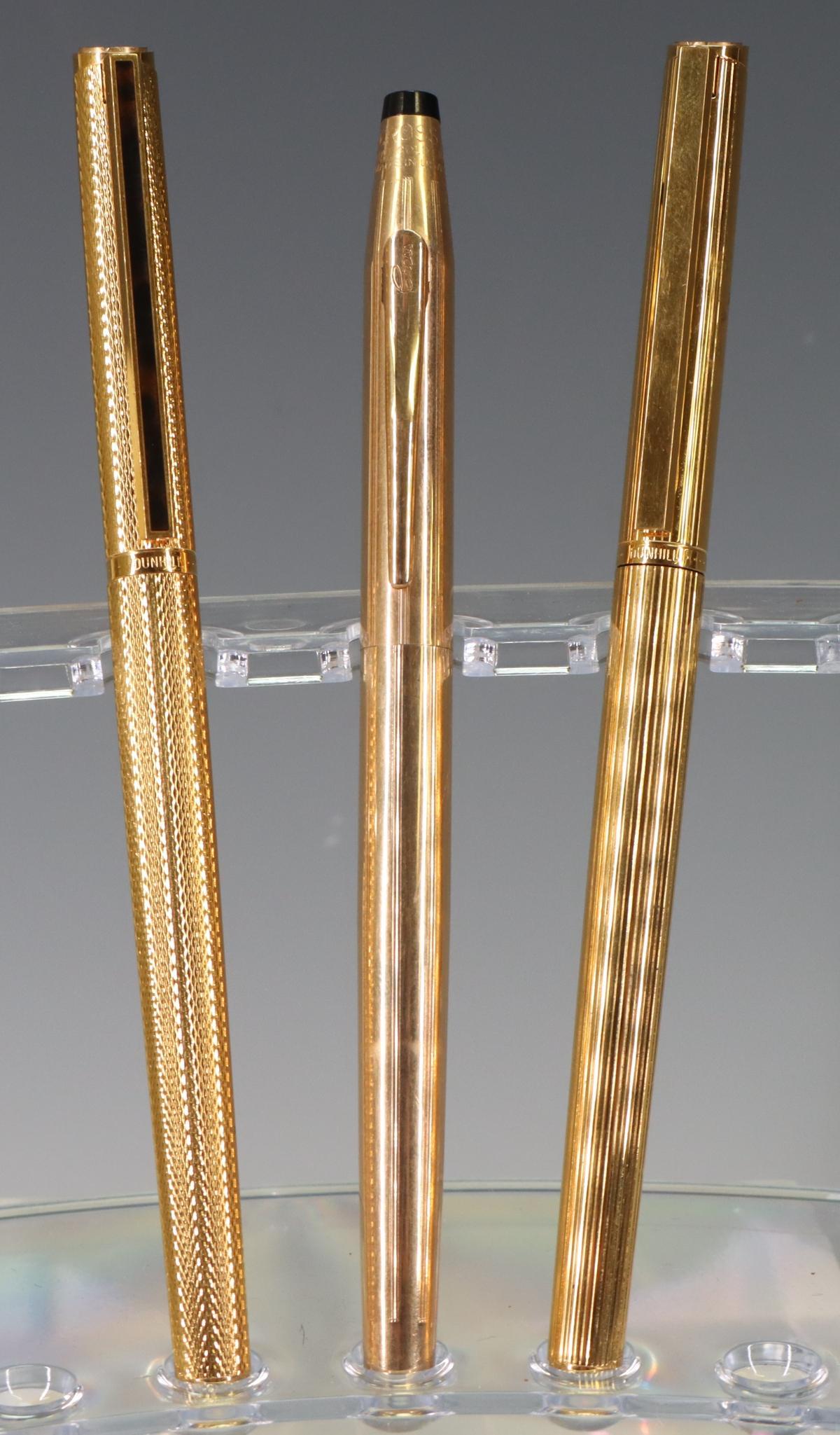 Cross & Dunhill Fountain Pens, 14k Nibs (1 of 20)