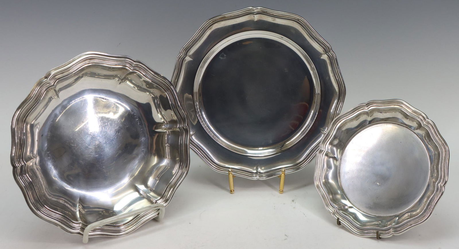 WWII Swedish - German Silver Presentation Plate and Other Tablewares (1 of 12)