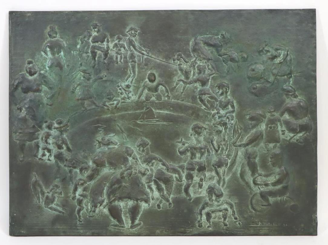 Henry Weber Mitchell (1915 - 1980) Bronze Plaque (1 of 20)