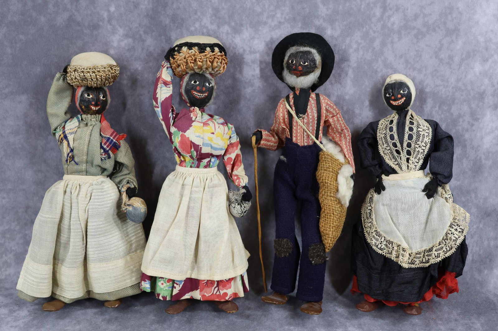 NUT HEAD DOLLS. (1 of 6)