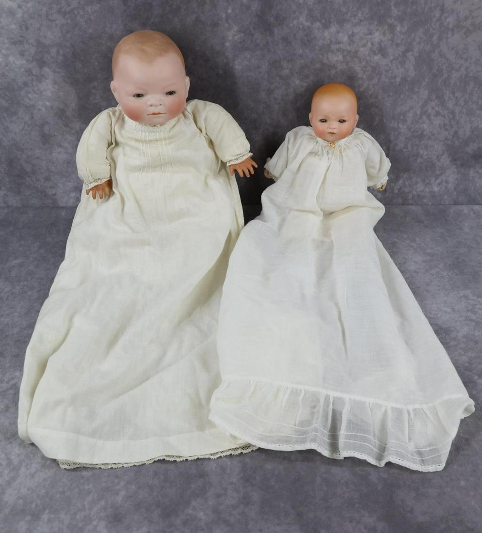 ANTIQUE GERMAN BISQUE HEAD BABY DOLL(S). (1 of 7)