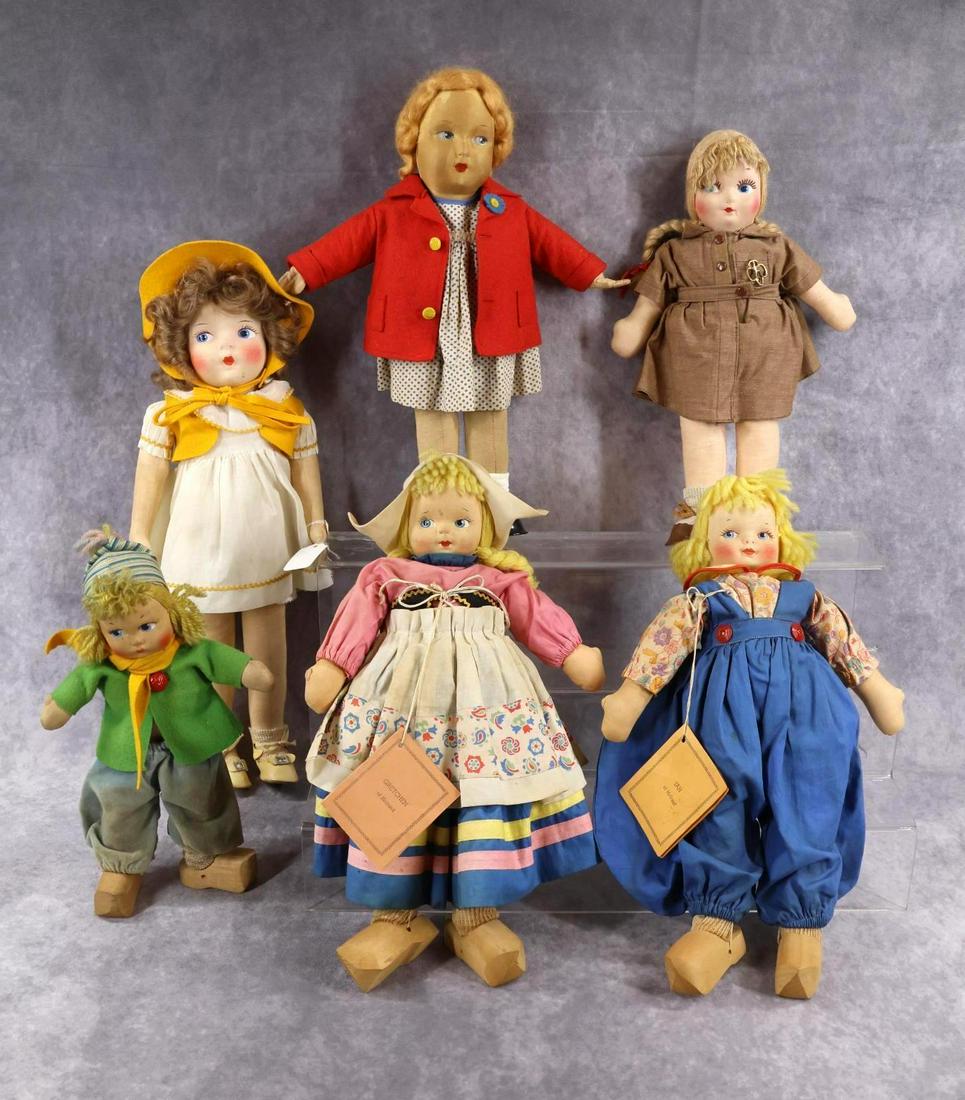 CLOTH DOLLS - MASK FACE. (1 of 12)