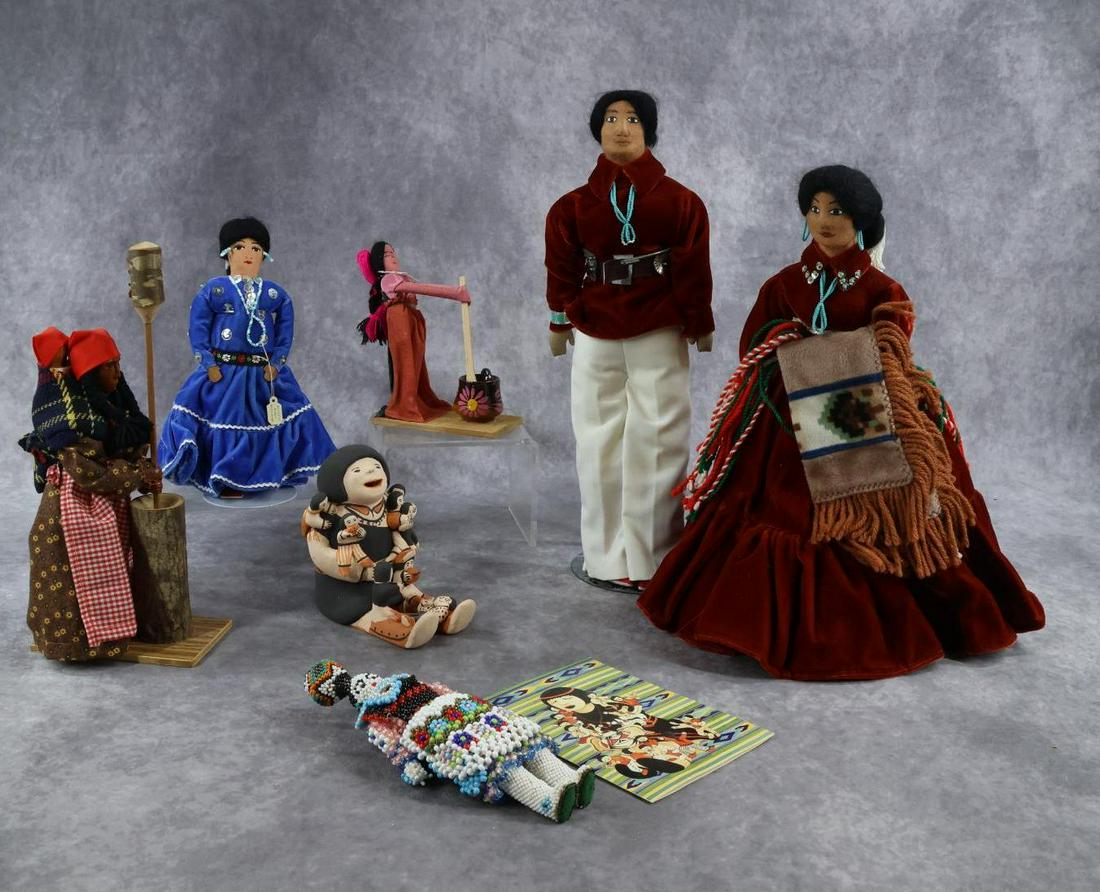 NATIVE AMERICAN/OTHER DOLLS. (1 of 16)
