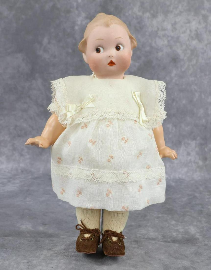 GERMAN BISQUE HEAD CHARACTER DOLLS. (1 of 9)