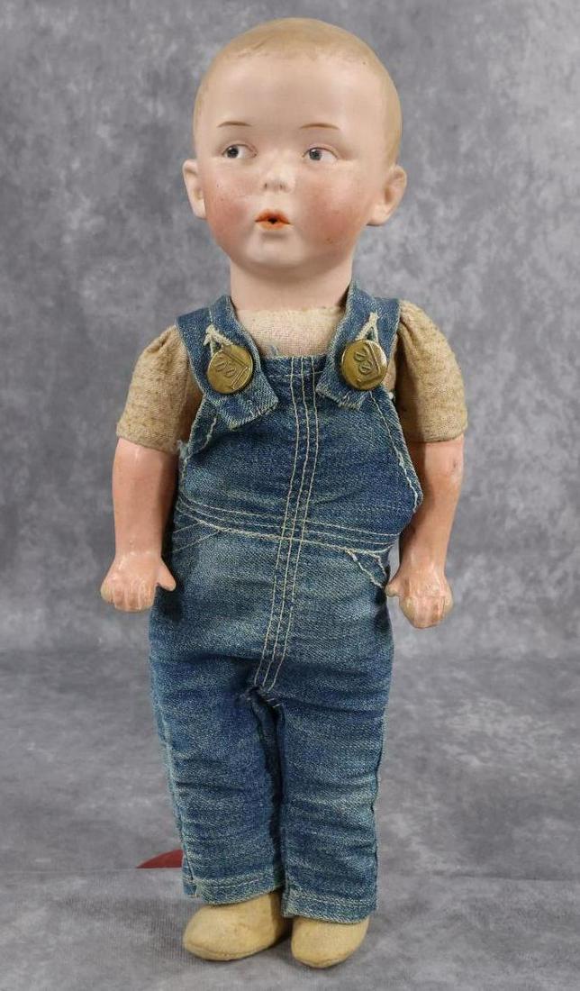 GERMAN BISQUE HEAD CHARACTER DOLLS. (1 of 10)