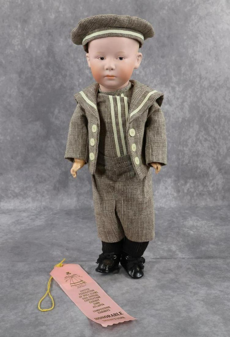 GERMAN BISQUE HEAD CHARACTER DOLLS. (1 of 9)