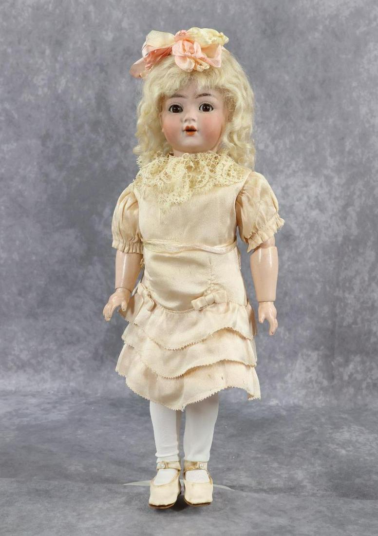 GERMAN BISQUE CHARACTER, FLAPPER BODY DOLL. (1 of 12)