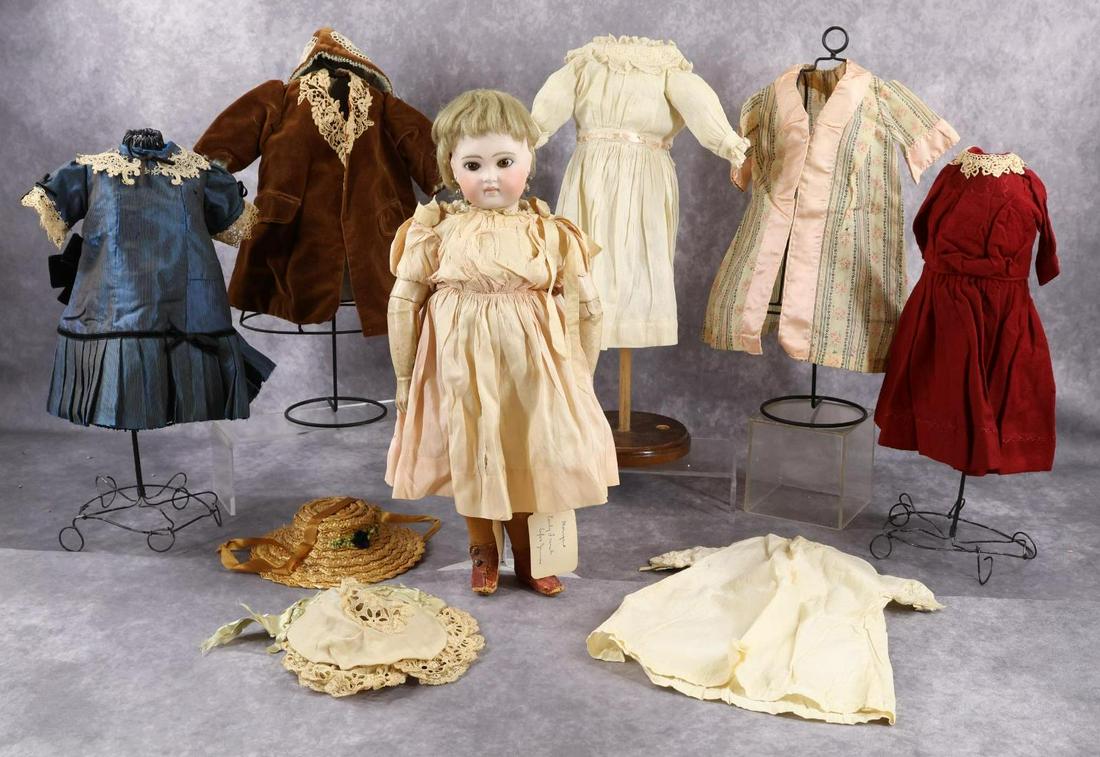 FRENCH DOLL WITH WARDROBE. (1 of 20)
